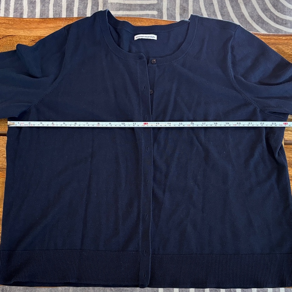 Amazon Essentials Navy Blue Knit Cardigan Sweater - Picture 6 of 11